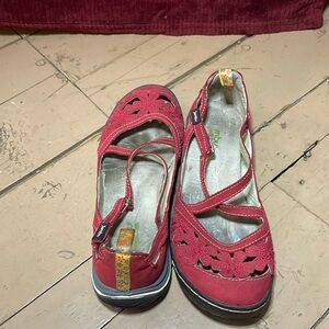 jambu sandals, red, size 8.5